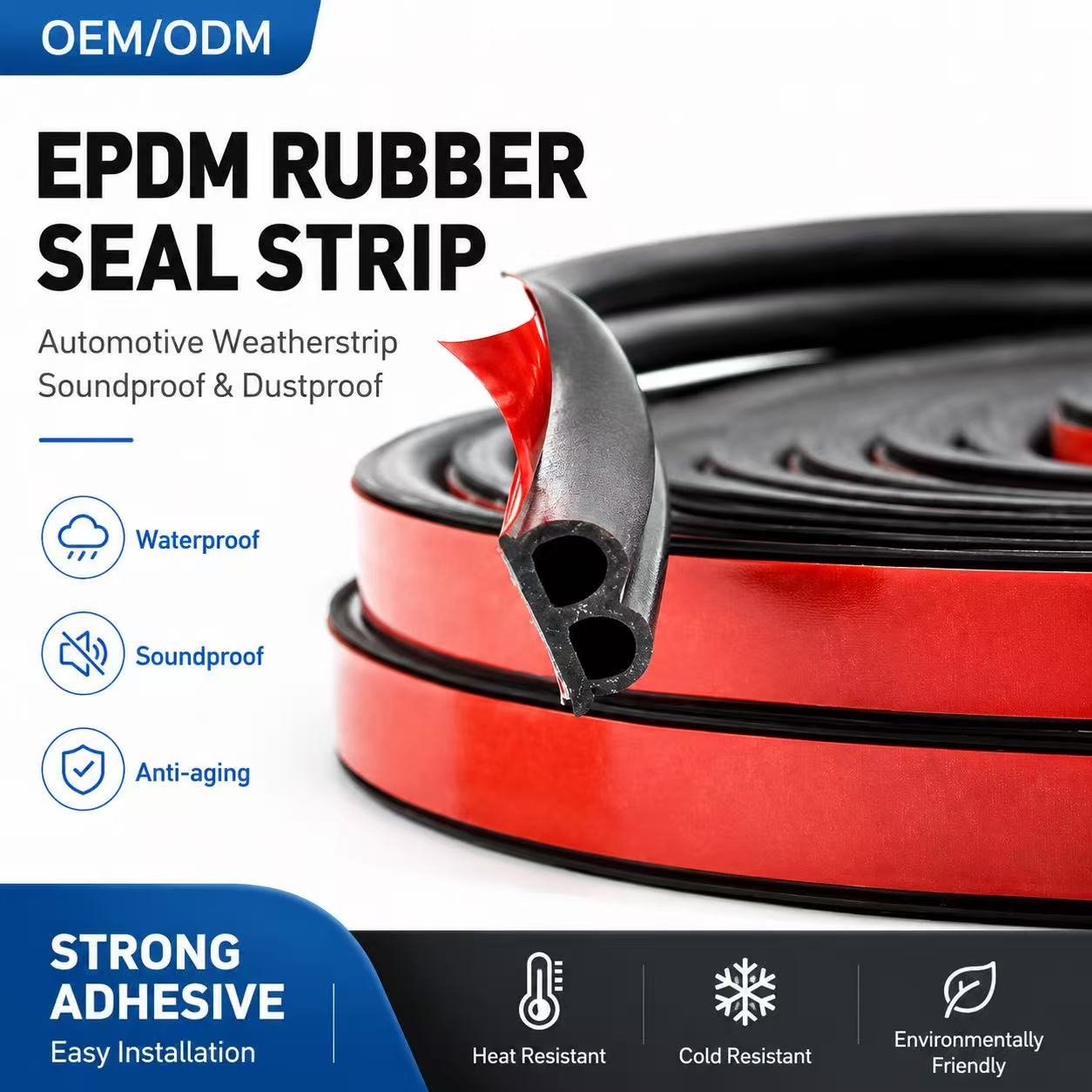 High-Performance Rubber Extrusion Strips for Industrial Sealing Solutions in Middle East & European Markets
