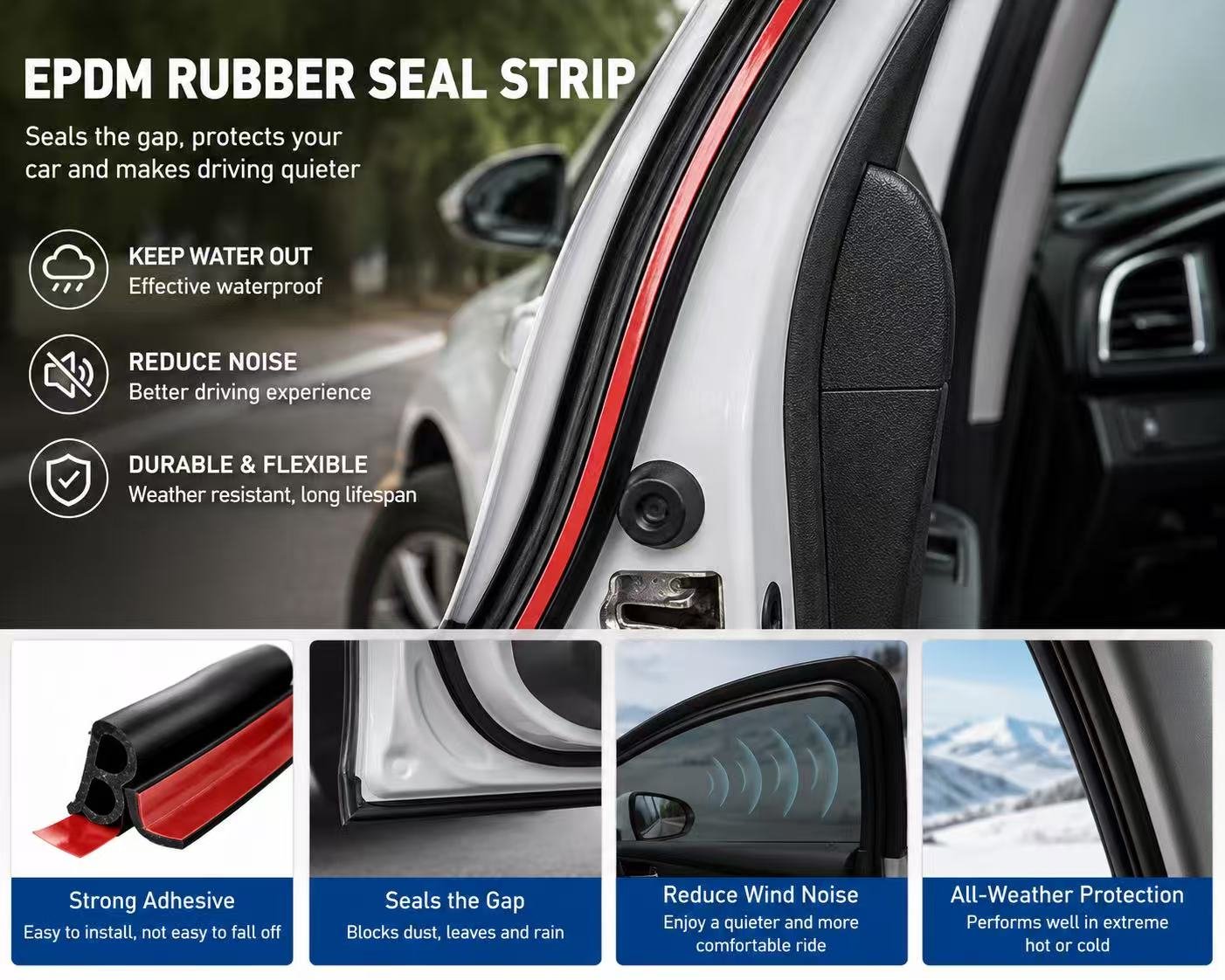 How to Choose the Right Rubber Sealing Strip for Industrial and Automotive Applications