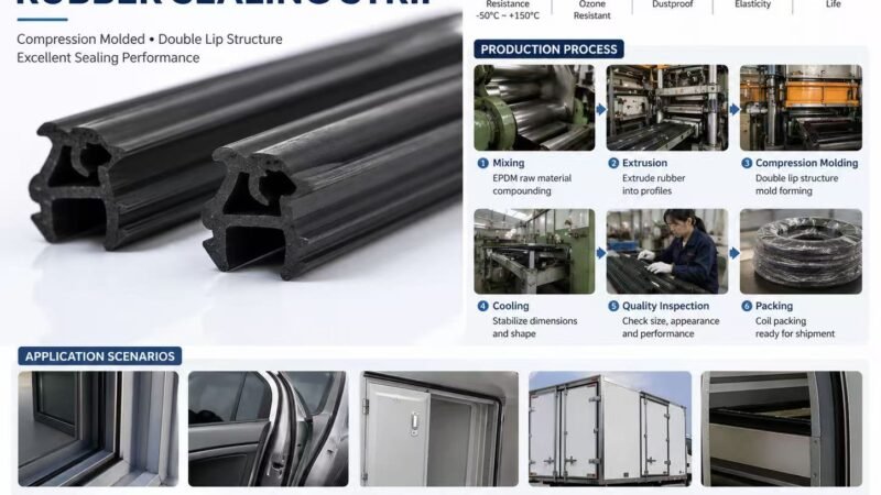High-Quality Rubber Sealing Extrusion Strips | Custom Seals for Doors, Windows & Industrial Use